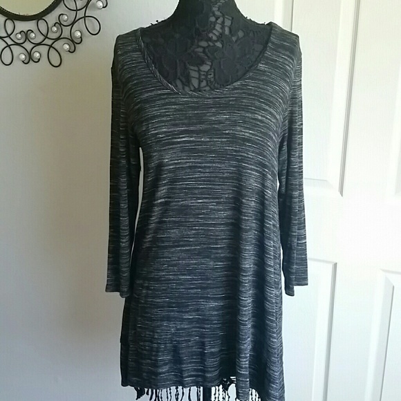 Soft Surroundings Tops - Soft Surroundings Black and White Tunic Top Large